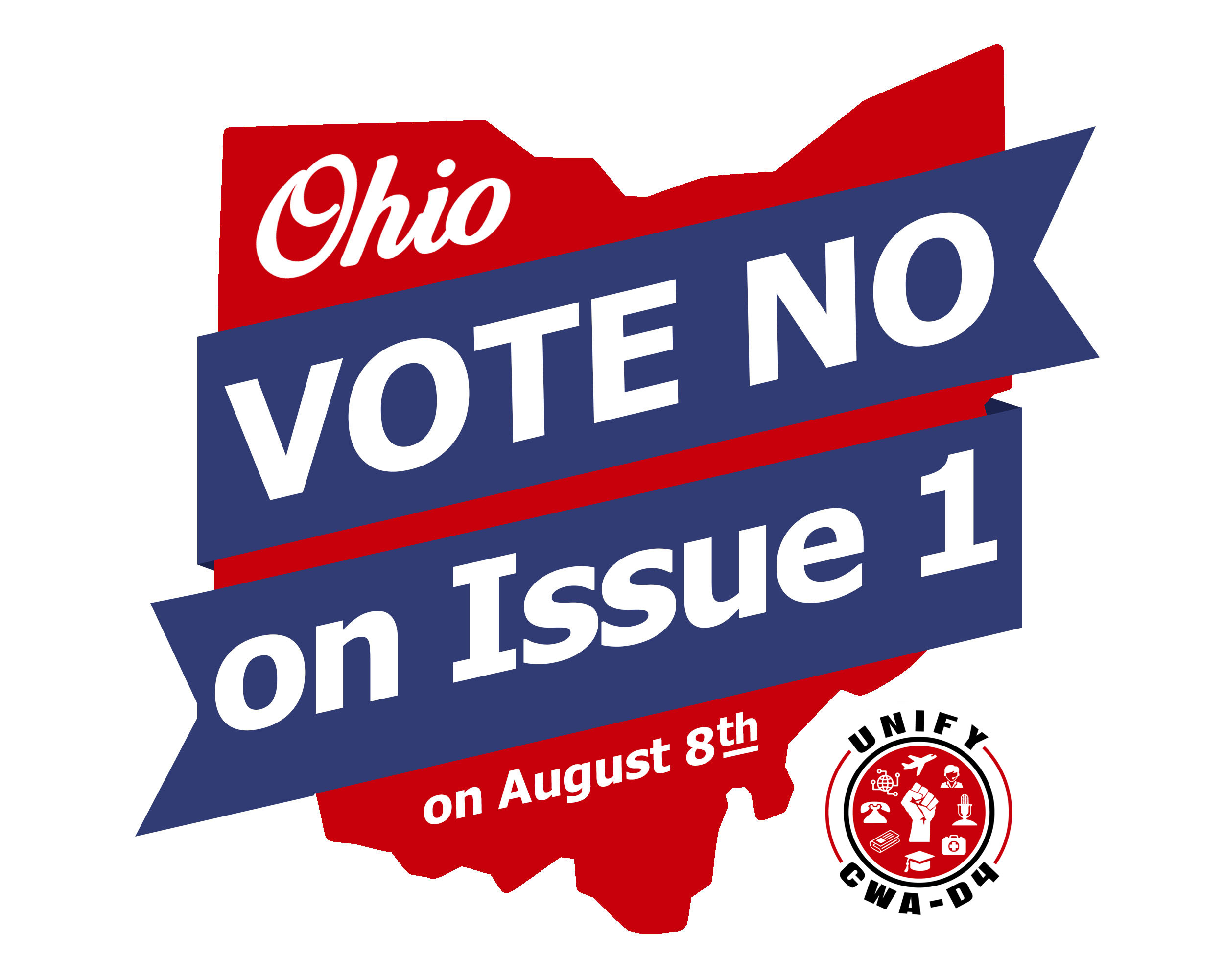 Vote No Issue 1 Ohio 2023 Yard Sign