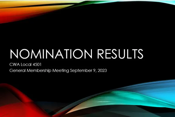 Nomination Results