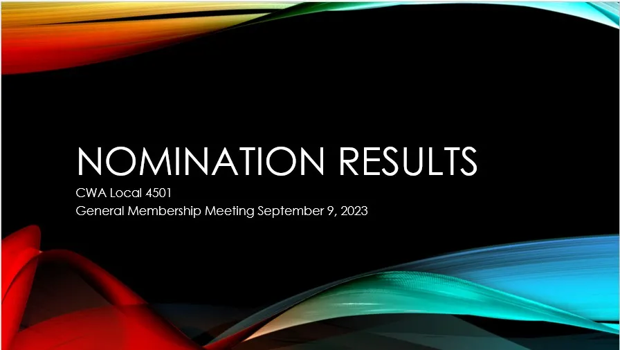 Nomination Results